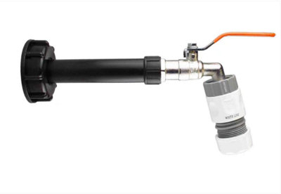 AP Supplies Ibc 2 S60X6 Cap With Water Filter Lever Tap And Max Flo Hose Connectors Set from B&Q