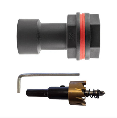 AP Supplies 3/4 Water Butt Extension Bspm-F With Nut And Washers And Drill Bit from B&Q