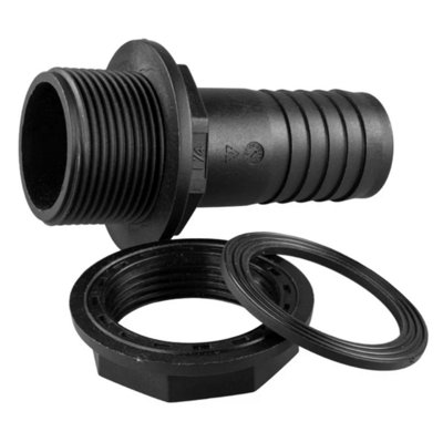 AP Supplies Tank Connector With Washer & Nut 1.25 Bspm1.25 Barb from B&Q