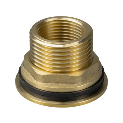 AP Supplies Water Butt Brass 1 Bsp Male3/4 Bsp Female from B&Q