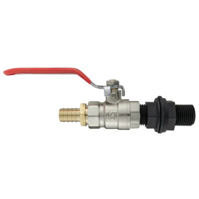 AP Supplies Water Butt Kit 1/2 Bsp With Lever Valve And 13mm Brass Barb from B&Q