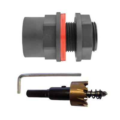 AP Supplies Water Butt 3/4 Bsp Male With Female Outlet And Drill Bit from B&Q