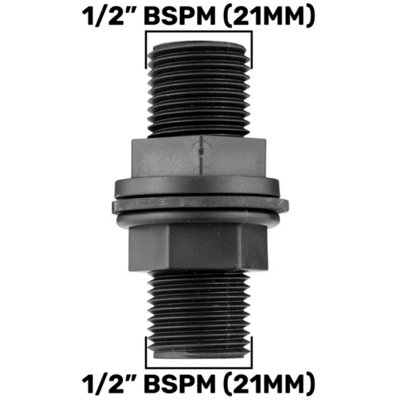AP Supplies Tank Connector With Washer 1/2 Bspm from B&Q
