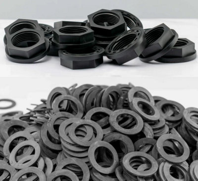 AP Supplies 1/2 Bspf Back Nut With Washer Such As Attaching Fixtures To A Water Butt from B&Q