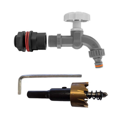 AP Supplies Water Butts Kit 1/2 With Pp Wl Tap And Drill Bit from B&Q