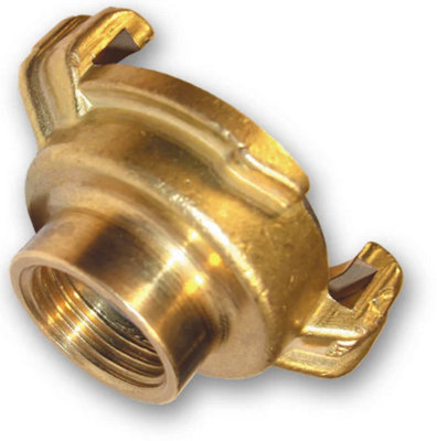 AP Supplies Claw Brass1/2 Bspf Geka Type Connectors from B&Q