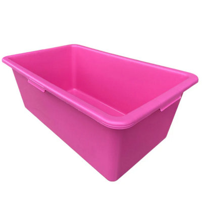 AP Supplies Mixing Tub 90L Pink The Mixing Tub Crafted From High-Quality Pvc from B&Q