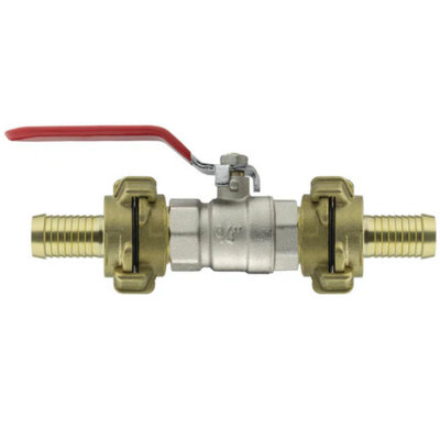 AP Supplies Metal Lever Valve 3/4 Bspf With Geka Type Claws 19mm Barb from B&Q