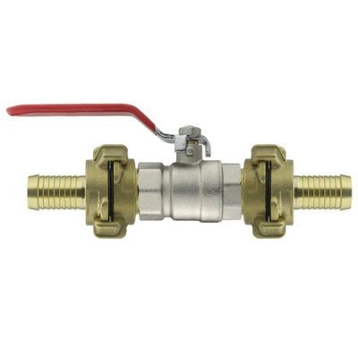 AP Supplies Metal Lever Valve 1 Bspf With Geka Type Claws 25mm Barb from B&Q