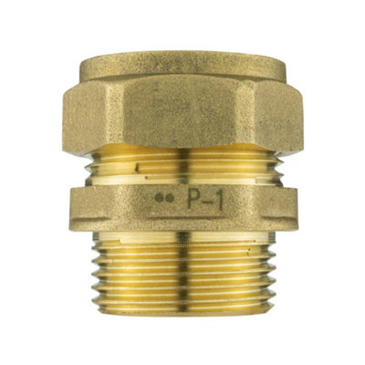 AP Supplies Brass Compression Straight 22mm3/4 Bspm from B&Q