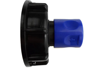 AP Supplies Ibc 2 S60X6 Cap With 3/4 Bsp Threaded Hose Connector Blue from B&Q