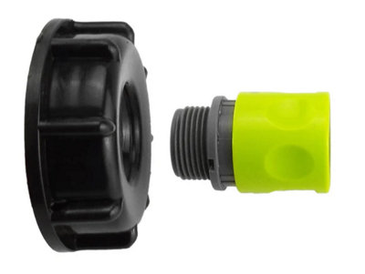 AP Supplies Ibc 2 S60X6 Cap With 3/4 Bsp Threaded Hose Connector Lime from B&Q