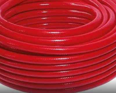 B&Q -  15 Meters Hot Water Hose Pipe Red (10mm)