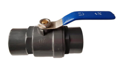 B&Q -  Pp 1.25 Bspf Stopcock With Stainless Steel Ball Valve And Handle