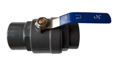 B&Q -  Pp 1.5" Bspf Stopcock With Stainless Steel Ball Valve And Handle