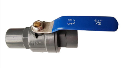 B&Q -  Pp 1/2 Bspf Stopcock With Stainless Steel Ball Valve And Handle