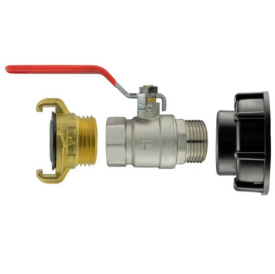 B&Q -  Ibc 2 S60X6 Cap With Bspm-F Lever Valve And Geka Type Fitting