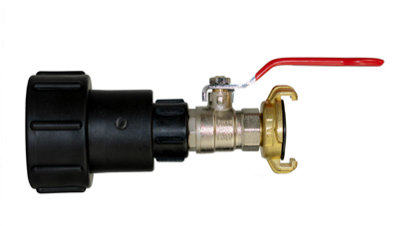 B&Q -  Ibc 2 S60X6 1 Bspf Extender Adaptor With Lever Valve And Geka Type Fitting
