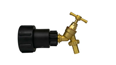 B&Q -  Ibc 2 S60X6 1/2 Bspf Extender Adaptor With Brass Bib Tap 1/2 Barb
