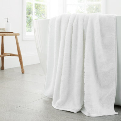 Bianca White Soft Zero Twist Spa Cotton 70X127cm Bath Towel