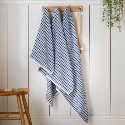 Catherine Lansfield Rice Weave Stripe Cotton Towel Collection - Image 7