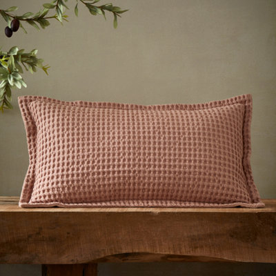 Pineapple Elephant Jaipur Chunky Waffle Cotton 30X50Cm Cushion Pink from B&Q
