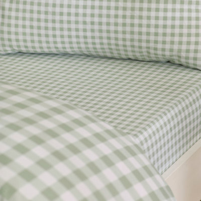 Julian Charles Green Catherine Lansfield Bamford Gingham Check Fitted Sheet - Super King - Image 15