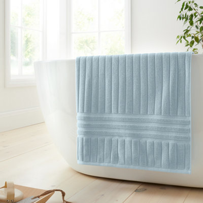 Bianca Blue Hotel Cotton 70X127cm Bath Towel B&Q