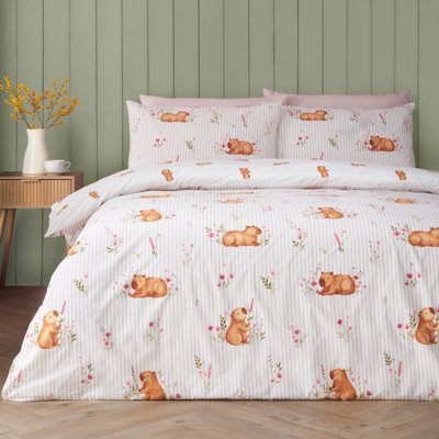 Happy Capybara Reversible Duvet Cover Set - Image 13