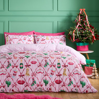 Christmas Kitsch Reversible Duvet Cover Set - Image 11