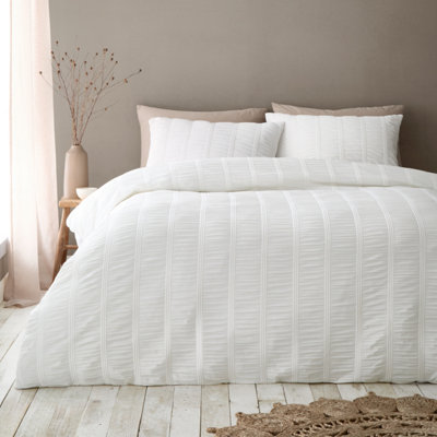 Pineapple Elephant Unisex White Waffle Seersucker Duvet Cover Set In | Size: King - Image 9