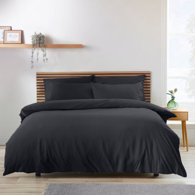 Catherine Lansfield Black So Soft Duvet Cover Set - Image 8