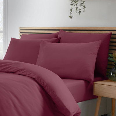 Catherine Lansfield Burgundy So Soft Bedlinen - Image 9