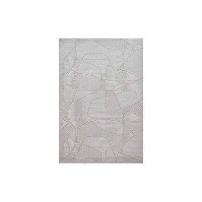 RainbowHome Ivory Colour Trace Rug 150Cm X 80Cm from B&Q