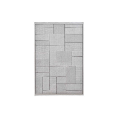 RainbowHome Woven Blocks Rug 230Cm X 160Cm from B&Q