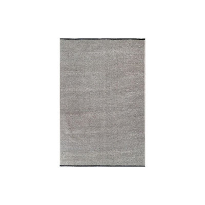 RainbowHome Black Grey Salt Line Rug 180Cm X 120Cm from B&Q