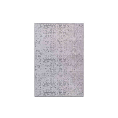 RainbowHome Charcoal Script Rug 180Cm X 120Cm from B&Q