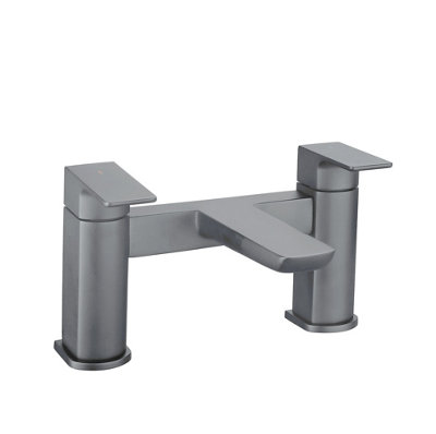 Aquarius Hydro Bath Filler Tap Gunmetal Grey from B&Q
