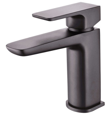 Aquarius Hydro Mono Basin Mixer Tap With Waste Gunmetal Grey from B&Q