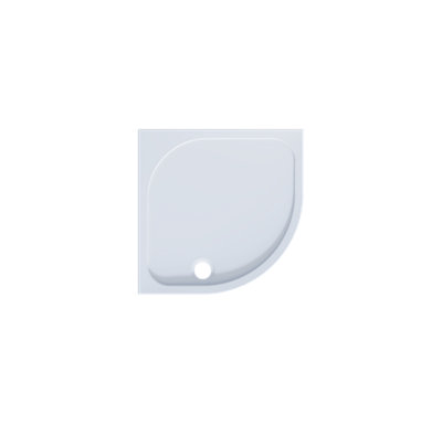 Aquarius Pluvia 45mm Stone Resin Quadrant Shower Tray In White 900 X 900mm from B&Q