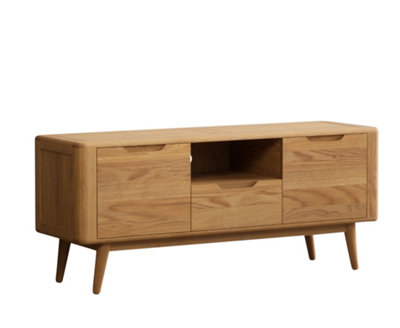 B&Q -  Selka Solid Oak Large Tv Cabinet