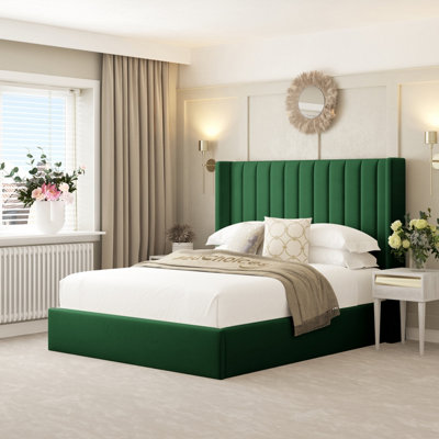 Bed Choices Green Madison Bed Frame With 54" Headboard - Double (Green) Small