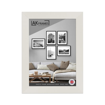 B&Q -  A5 White Poster FrameModern Picture Frame For Wall ArtPrints And PhotosDurable And Stylish Display Frame