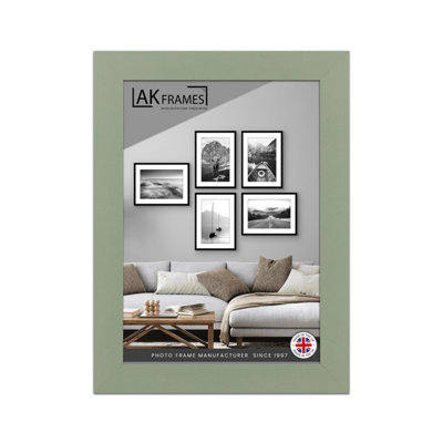 B&Q -  A5 Green Poster FrameModern Picture Frame For Wall ArtPrints And PhotosDurable And Stylish Display Frame