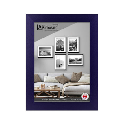 B&Q -  A5 Purple Poster FrameModern Picture Frame For Wall ArtPrints And PhotosDurable And Stylish Display Frame