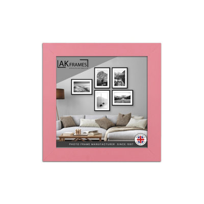 B&Q -  6X6" Pink Poster FrameModern Picture Frame For Wall ArtPrints And PhotosDurable And Stylish Display Frame