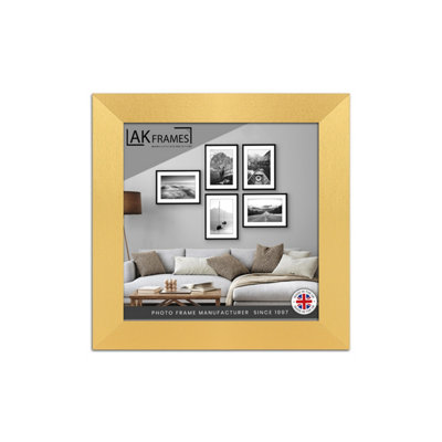 B&Q -  7X7" Gold Poster FrameModern Picture Frame For Wall ArtPrints And PhotosDurable And Stylish Display Frame