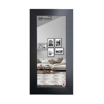 B&Q -  15X5" Black Poster FrameModern Picture Frame For Wall ArtPrints And PhotosDurable And Stylish Display Frame