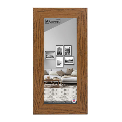 B&Q -  15X5" Dark Oak Poster FrameModern Picture Frame For Wall ArtPrints And PhotosDurable And Stylish Display Frame
