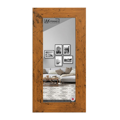 B&Q -  15X5" Rustic Oak Poster FrameModern Picture Frame For Wall ArtPrints And PhotosDurable And Stylish Display Frame